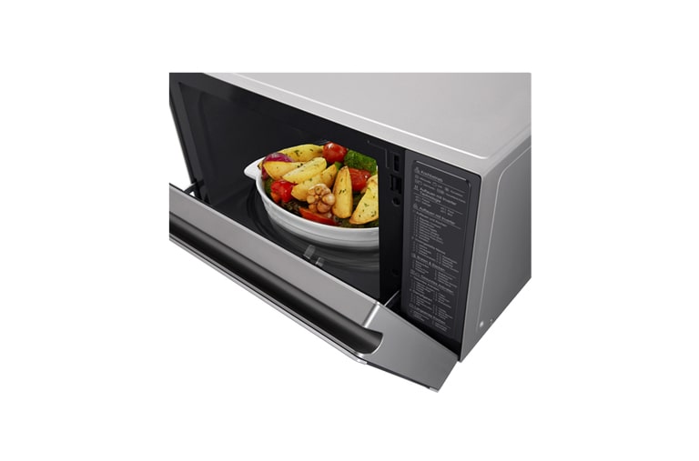 LG Hei?luft-Mikrowelle Edelstahl (39L, 1350 Watt) mit Hei?luftfunktion, Quarzgrill & EasyClean | MJ3965ACS, MJ3965ACS