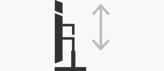 H?henverstellbarer Monitor