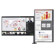 LG Ergo-Dual-QHD-Monitor 27 Zoll und Daisy Chain, 27QP88DP-BS