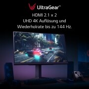 LG UltraGear?-Gaming-Monitor mit 32 Zoll, UHD 4K und VESA DisplayHDR? 1000, 32GQ950-B