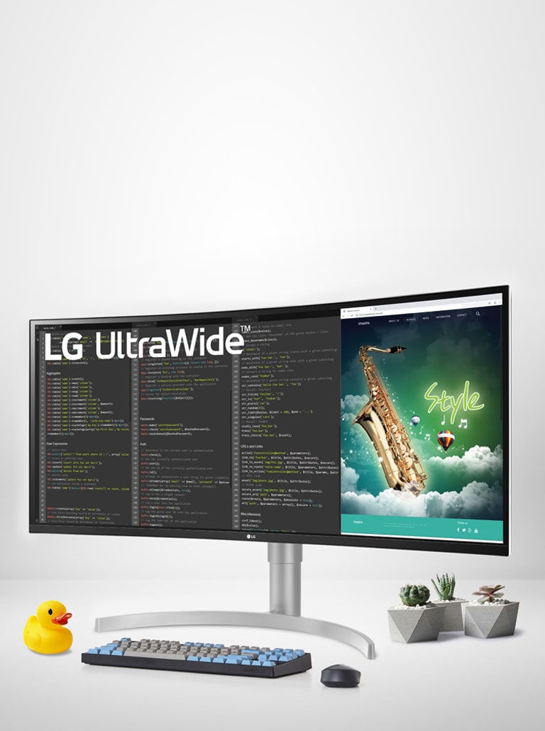 Der LG UltraWide Monitor 35WN75C bietet Bildschirmfl?che – 3.440 x 1.440 | UltraWide? QHD Farbraum – 99 % sRGB HDR – HDR10 Konnektivit?t – USB-C?