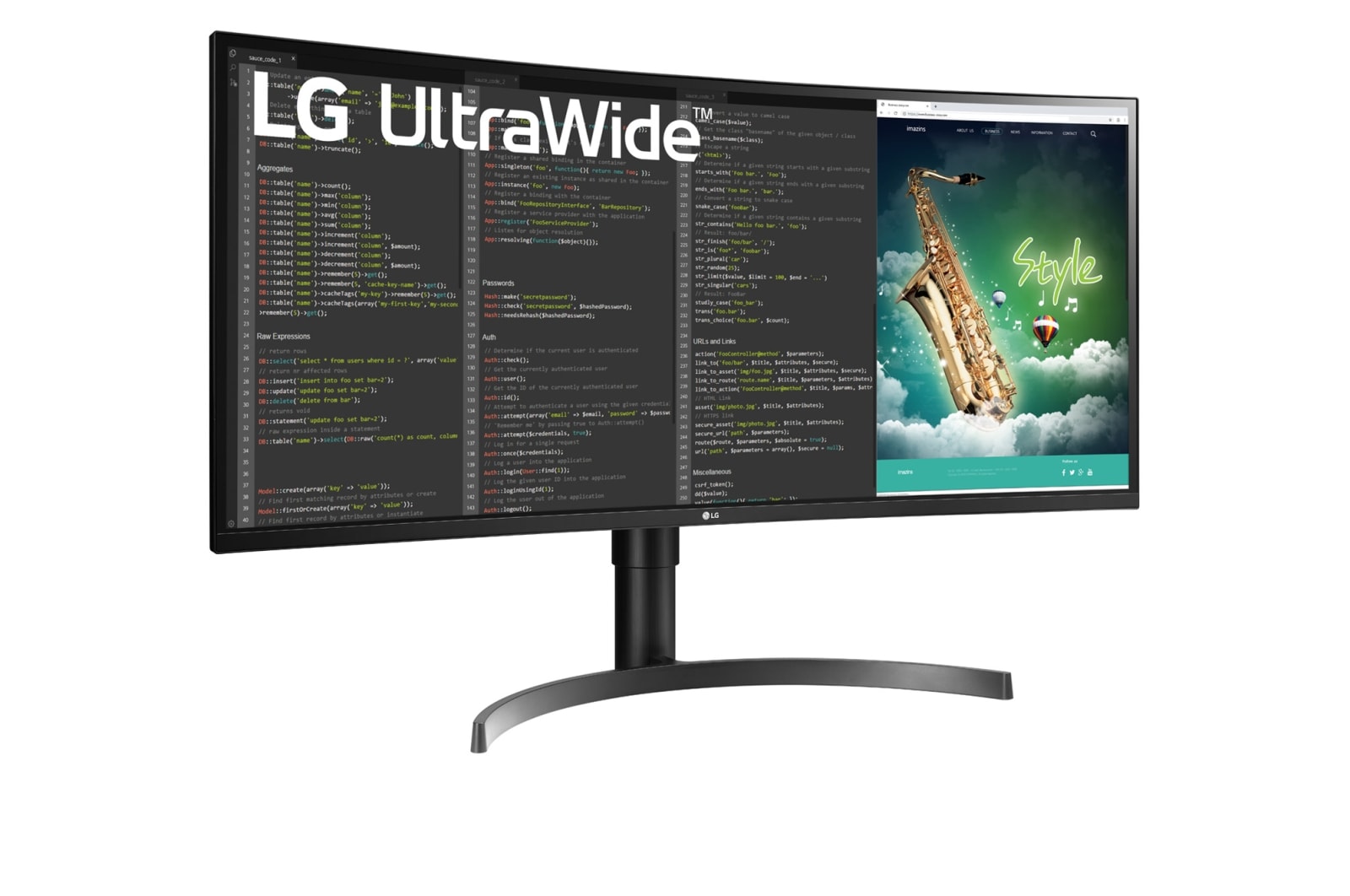 LG 35 Zoll Curved UltraWide?Monitor mit QHD-Aufl?sung und HDR10, 35WN75CP-B