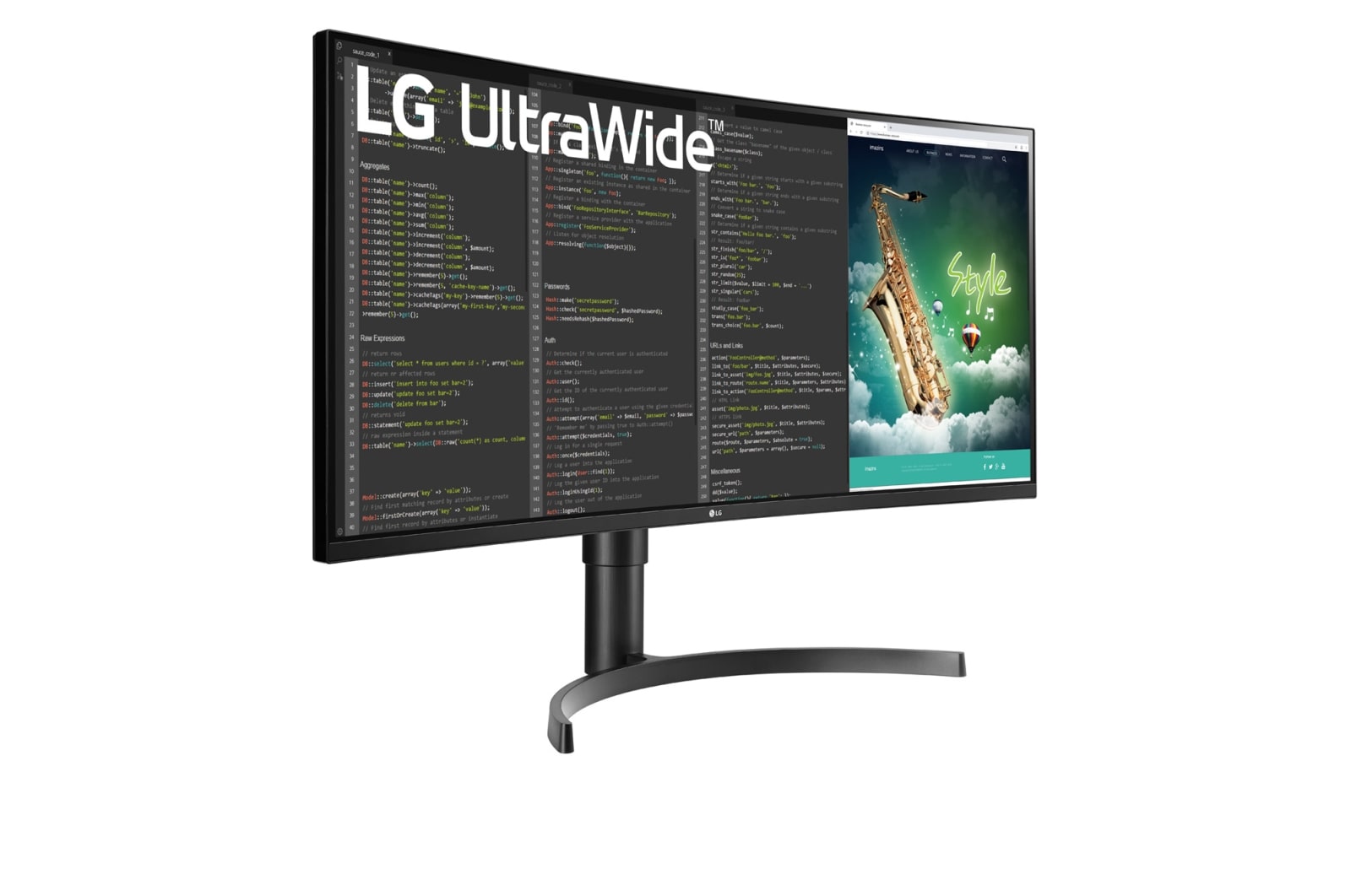 LG 35 Zoll Curved UltraWide?Monitor mit QHD-Aufl?sung und HDR10, 35WN75CP-B