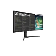 LG 35 Zoll Curved UltraWide?Monitor mit QHD-Aufl?sung und HDR10, 35WN75CP-B
