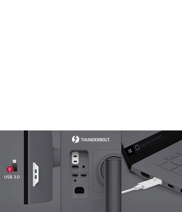Thunderbolt? 4 und eine Vielzahl von Anschlüssen sorgen für eine einfache Steuerung und Konnektivit?t.