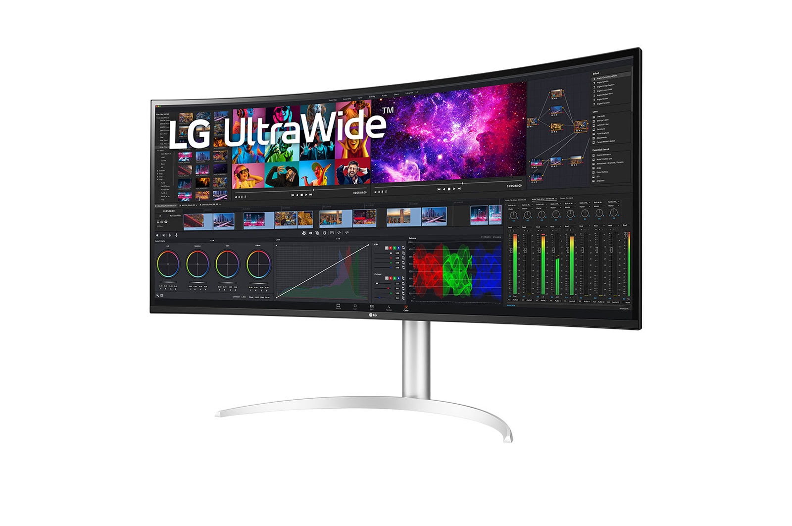 LG 39,7 Zoll Curved UltraWide? Monitor mit IPS und HDR 10, 40WP95XP-W