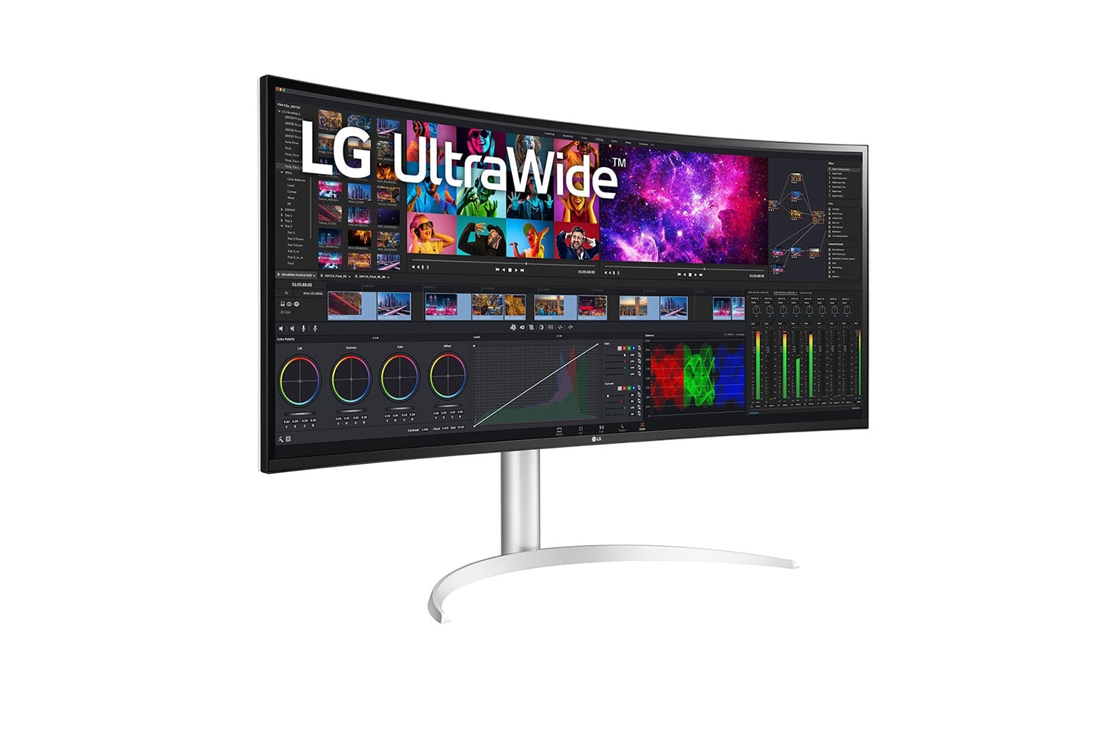 LG 39,7 Zoll Curved UltraWide? Monitor mit IPS und HDR 10, 40WP95XP-W