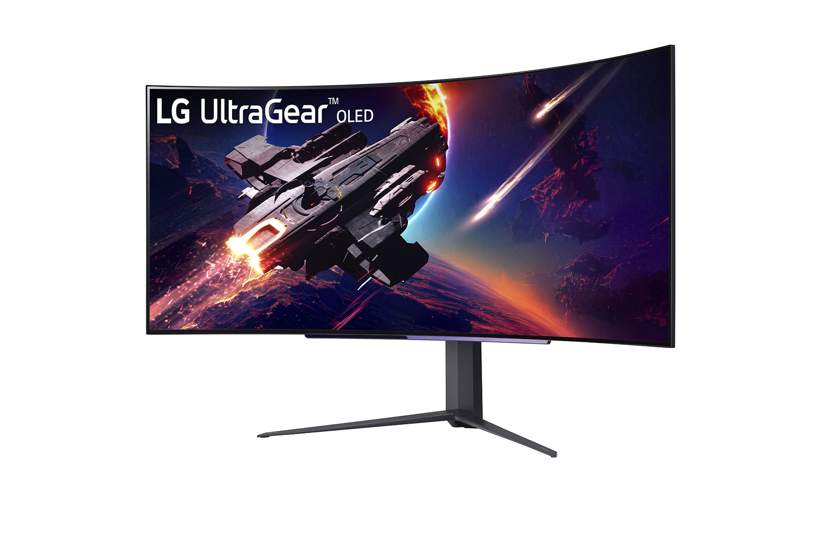 LG UltraGear? 45 Zoll OLED Curved Gaming Monitor mit 0.03ms, 240Hz, WQHD Aufl?sung, HDR10, 45GR95QE