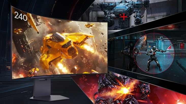 Zeigt fortgeschrittene Spielfunktionen mit verschiedenen Spielszenen.