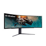 LG UltraGear? 49 Zoll 240Hz Curved Gaming Monitor mit 1ms, DQHD, HDR 1000, FreeSync Premium Pro, 49GR85DC-B