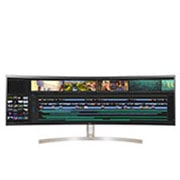 Vorderseite von 49&#39;&#39; UltraWide Monitor mit Dual QHD-Aufl?sung 49WL95C-WE