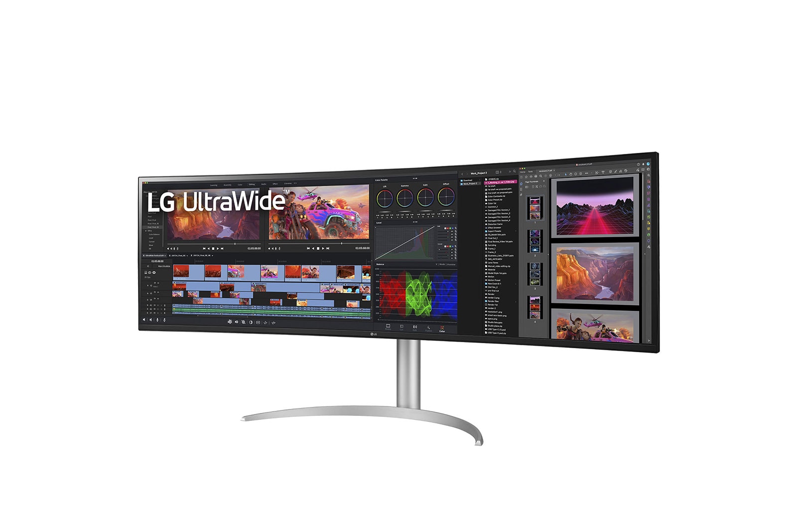 LG 49 Zoll UltraWide? Monitor mit Dual QHD-Aufl?sung und Nano IPS, 49WQ95X-W
