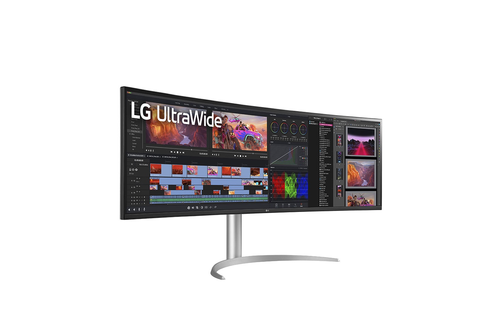 LG 49 Zoll UltraWide? Monitor mit Dual QHD-Aufl?sung und Nano IPS, 49WQ95X-W