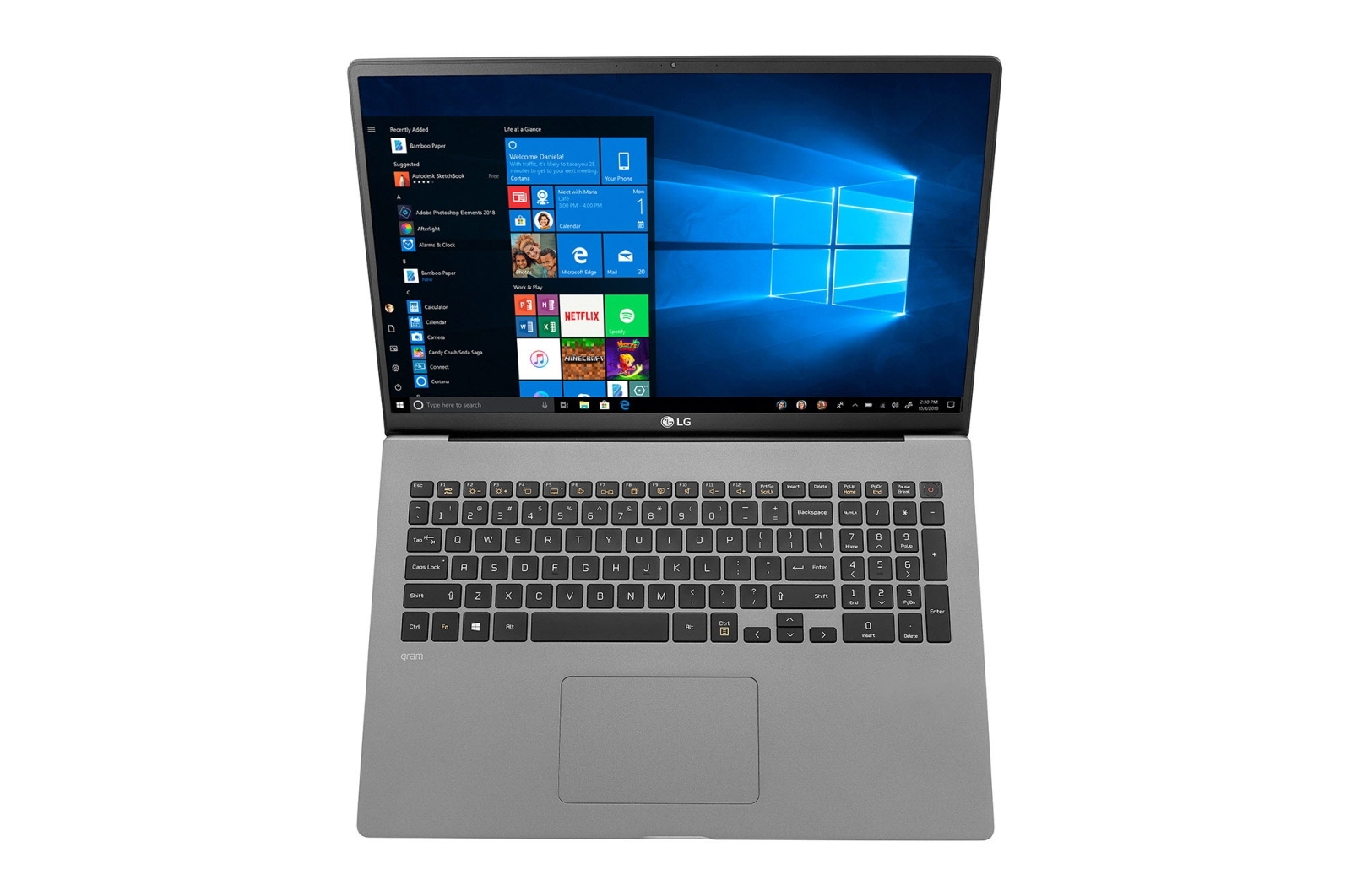 LG 17" Ultraleichtes Notebook mit  Intel? Core? Prozessor der 10. Generation und 80-WH-Akku, 17Z90N-V.AA77G