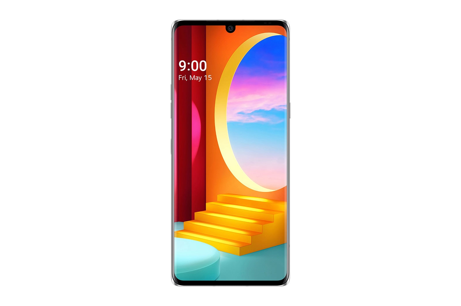 Vorderseite von LG VELVET VELVET Aurora Silber