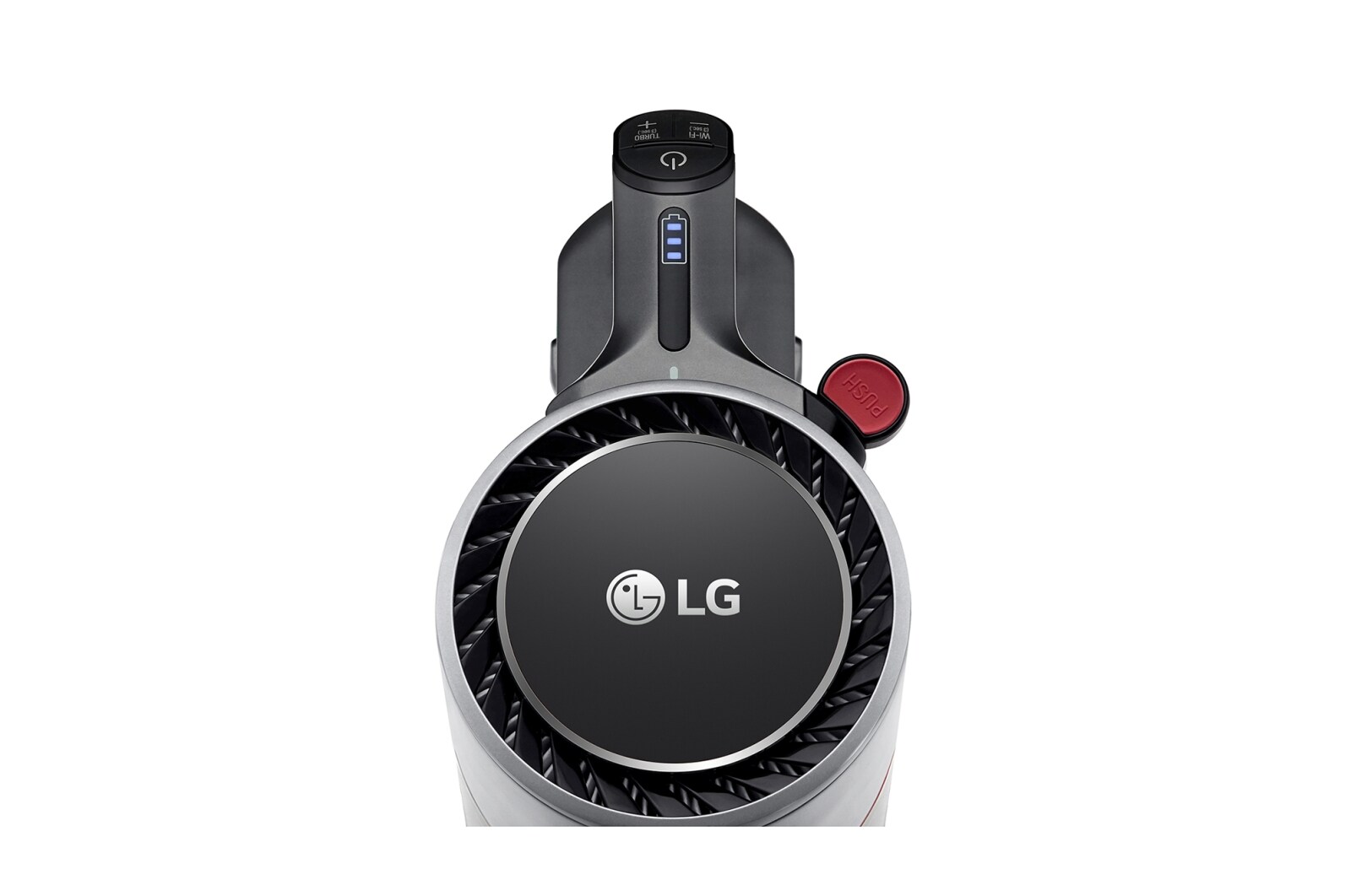 LG Akku-Staubsauger Fantasy Silver (112cm hoch) mit zwei Akkus, drei verschiedenen Saugstufen & Smart Inverter Motor? | A9K-CORE1S, A9K-CORE1S
