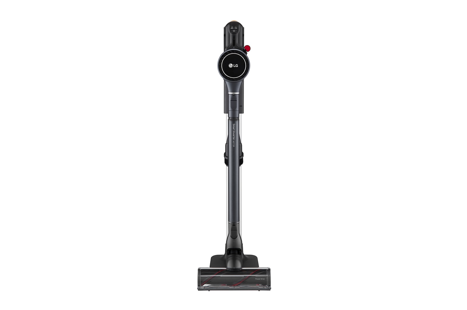 LG Akku-Staubsauger Iron Grey (112cm hoch) mit zwei Akkus, drei verschiedenen Saugstufen & Smart Inverter Motor? | A9K-PRO1G, A9K-PRO1G