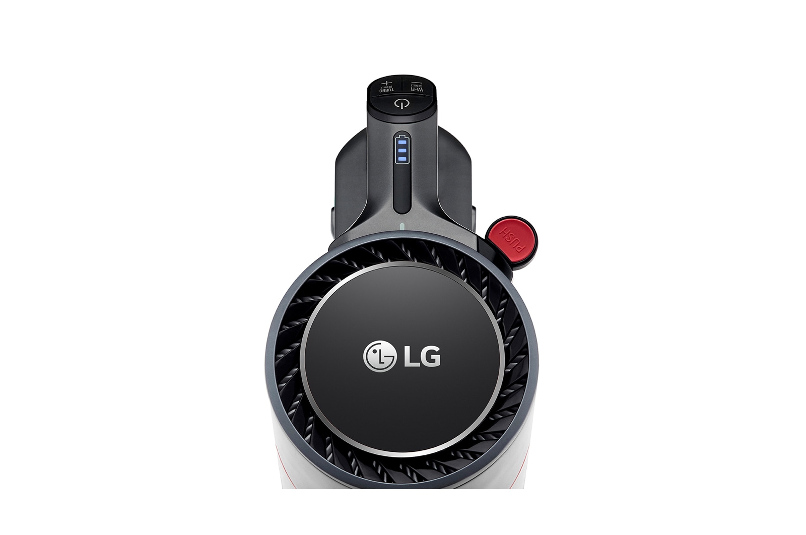 LG Akku-Staubsauger Iron Grey (112cm hoch) mit zwei Akkus, drei verschiedenen Saugstufen & Smart Inverter Motor? | A9K-PRO1G, A9K-PRO1G