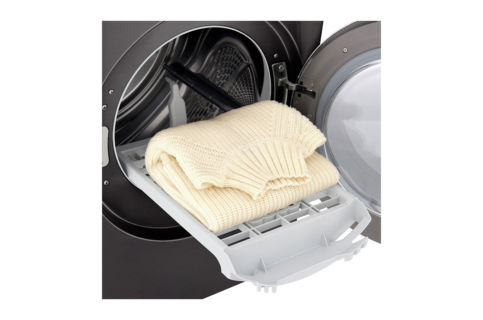 LG Trockner Schwarz (C, 8 kg) mit Dual Inverter W?rmepumpentechnologie & selbstreinigendem Kondensator I RT80V9B, RT80V9B