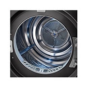LG Trockner Schwarz (C, 8 kg) mit Dual Inverter W?rmepumpentechnologie & selbstreinigendem Kondensator I RT80V9B, RT80V9B