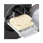 LG Trockner Schwarz (C, 8 kg) mit Dual Inverter W?rmepumpentechnologie & selbstreinigendem Kondensator I RT80V9B, RT80V9B
