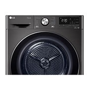 LG Trockner Schwarz (C, 8 kg) mit Dual Inverter W?rmepumpentechnologie & selbstreinigendem Kondensator I RT80V9B, RT80V9B