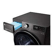 LG Trockner Schwarz (C, 8 kg) mit Dual Inverter W?rmepumpentechnologie & selbstreinigendem Kondensator I RT80V9B, RT80V9B