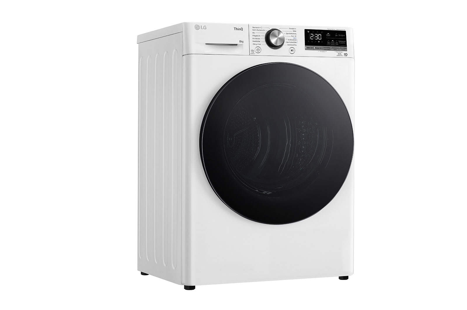 LG Trockner Wei? (A+++, 8 kg) mit Dual Inverter W?rmepumpentechnologie & selbstreinigendem Kondensator I RT80V9W, RT80V9W