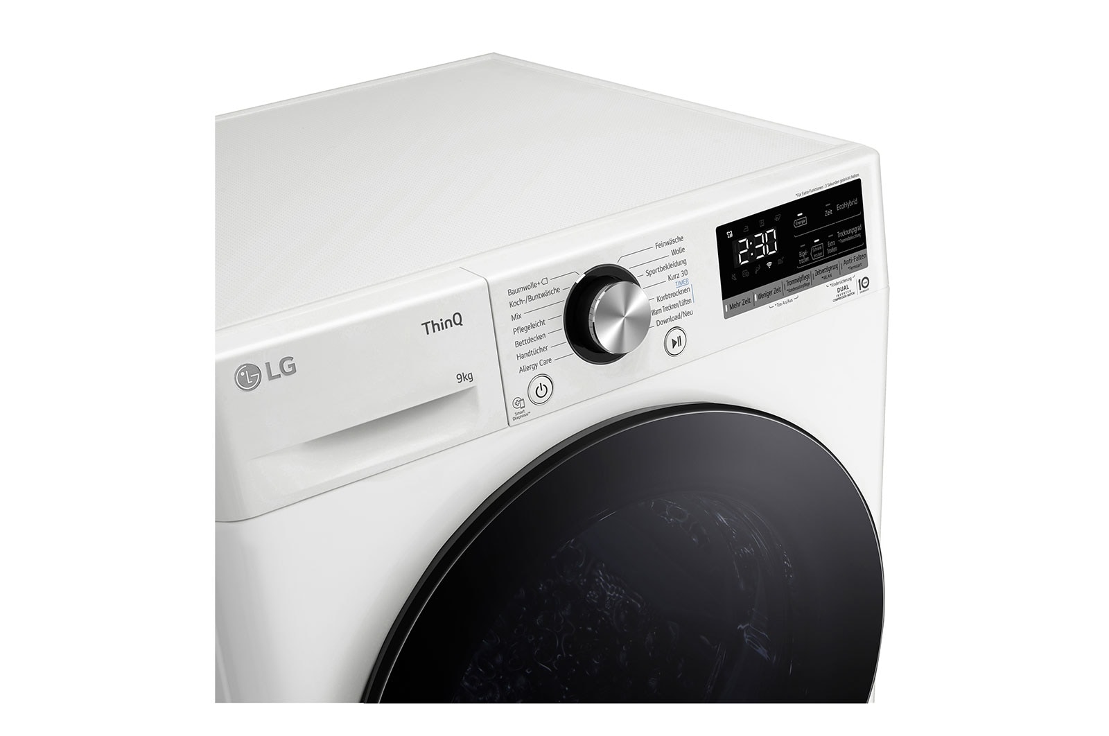 LG Trockner Wei? (A+++, 9 kg) mit Dual Inverter W?rmepumpentechnologie & selbstreinigendem Kondensator I RT90V9W, RT90V9W