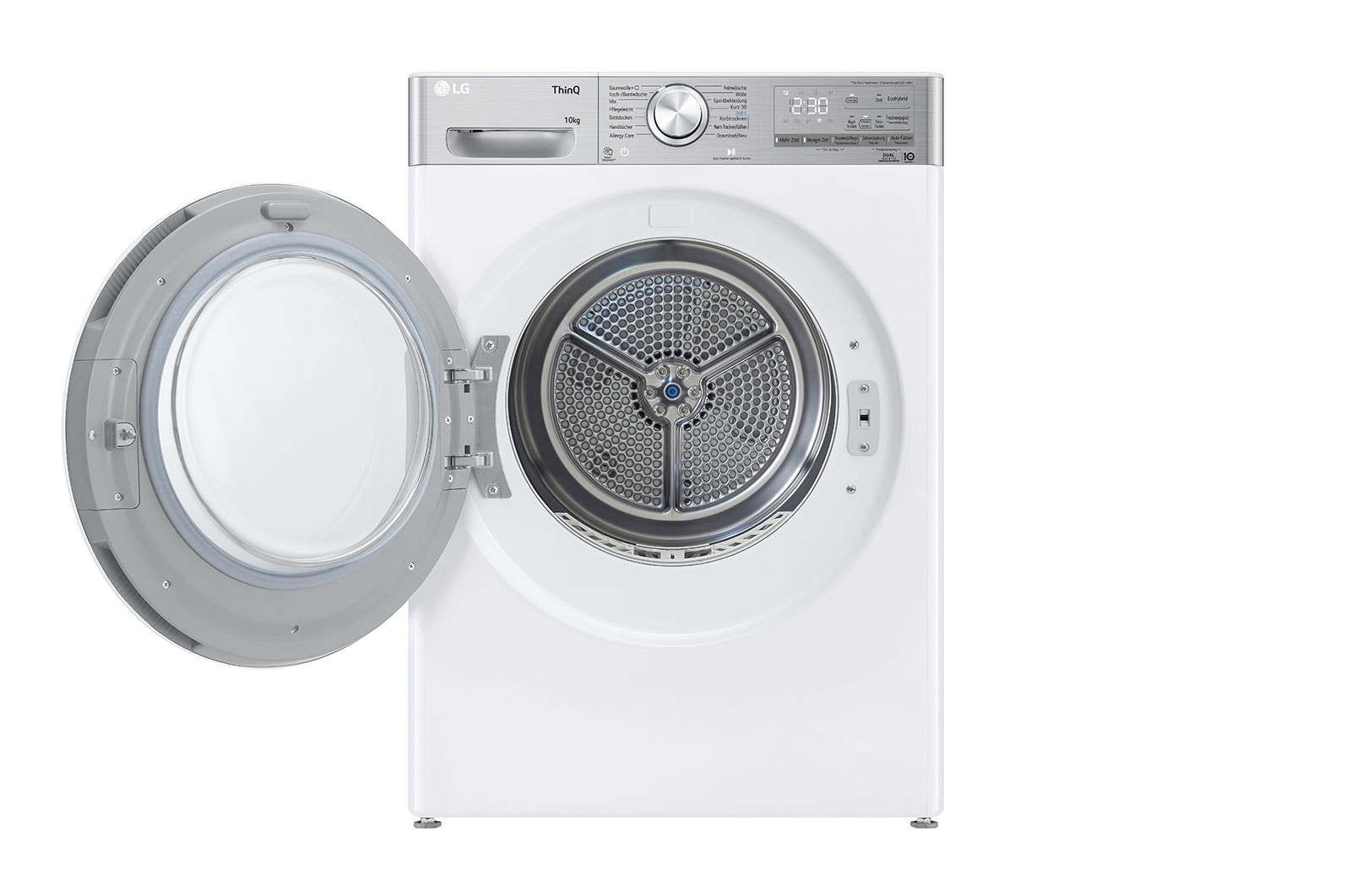 LG Trockner Wei? (A+++, 10 kg) mit Dual Inverter W?rmepumpentechnologie & selbstreinigendem Kondensator I V9A2XT, V9A2XT