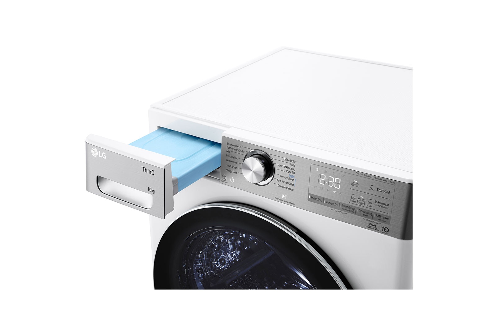 LG Trockner Wei? (A+++, 10 kg) mit Dual Inverter W?rmepumpentechnologie & selbstreinigendem Kondensator I V9A2XT, V9A2XT