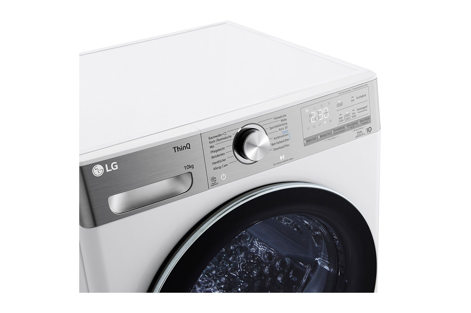 LG Trockner Wei? (A+++, 10 kg) mit Dual Inverter W?rmepumpentechnologie & selbstreinigendem Kondensator I V9A2XT, V9A2XT