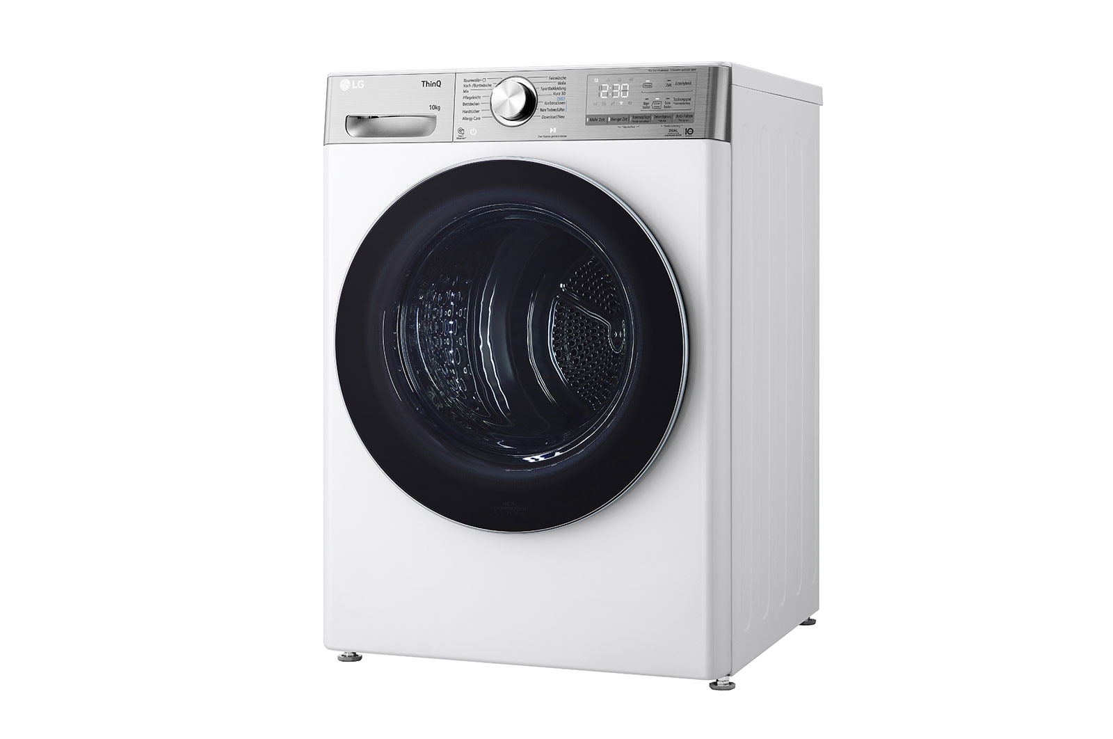 LG Trockner Wei? (A+++, 10 kg) mit Dual Inverter W?rmepumpentechnologie & selbstreinigendem Kondensator I V9A2XT, V9A2XT