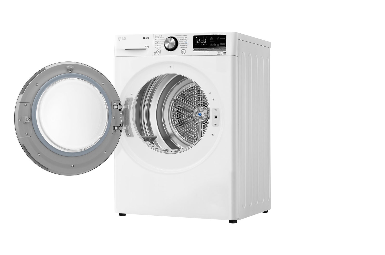 LG Trockner Wei? (A+++, 10 kg) mit Dual Inverter W?rmepumpentechnologie & selbstreinigendem Kondensator I V9AYXT, V9AYXT