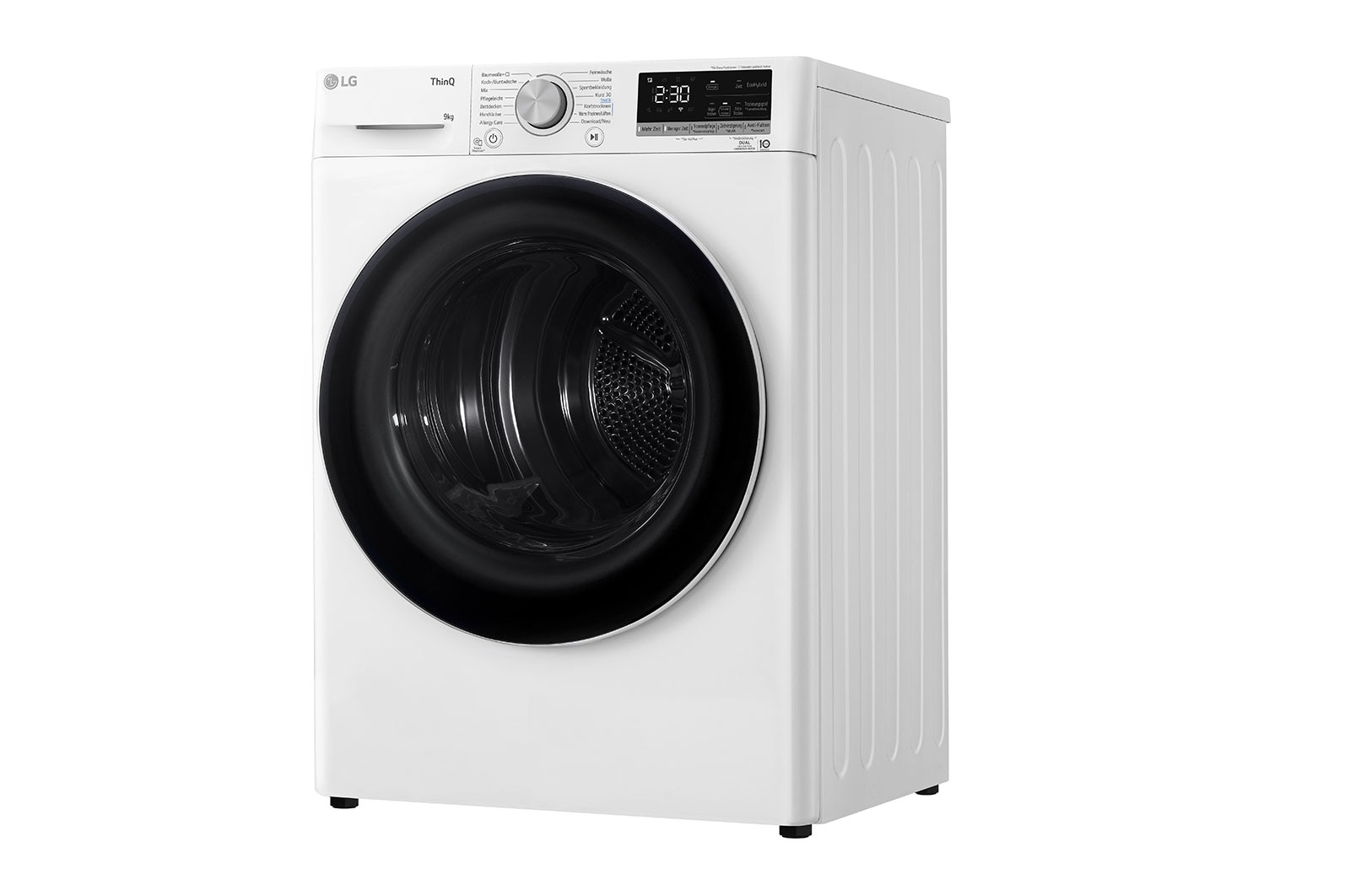 LG Trockner Wei? (A+++, 9 kg) mit Dual Inverter W?rmepumpentechnologie & selbstreinigendem Kondensator I V9R09TC, V9R09TC