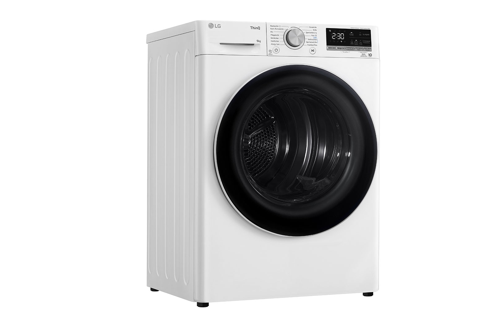 LG Trockner Wei? (A+++, 9 kg) mit Dual Inverter W?rmepumpentechnologie & selbstreinigendem Kondensator I V9R09TC, V9R09TC