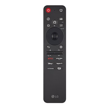 Ein M?dchen und ein Hund sitzen vor einem LG QNED-Fernseher, der an einer Wand montiert ist und drei Elefanten zeigt, die über einer LG Soundbar nach au?en laufen. Der Titel spricht davon, dass jede Aktion auf einem gro?en Bildschirm noch spannender ist.