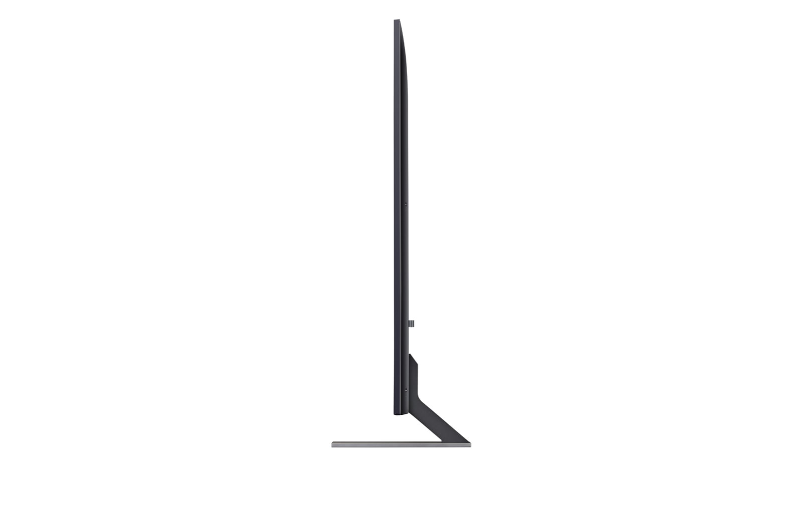 Seitenansicht des LG QNED TV, QNED85