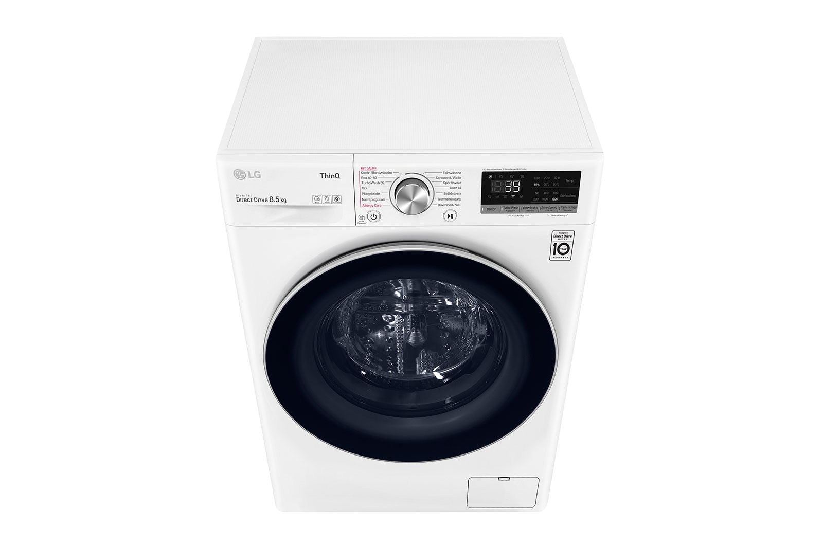 LG Waschmaschine SLIM (8,5 kg, 1.170 U./Min., EEK A) mit AI DD?, Steam & TurboWash?360° | F2V7SLIM8E, F2V7SLIM8E