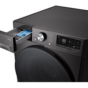 LG Waschmaschine Schwarz (A-10%*, 11 kg, 1.350 U./Min.) mit AI DD? & TurboWash?360° | F4WR701YB, F4WR701YB