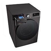 LG Waschmaschine Schwarz (A-10%*, 11 kg, 1.350 U./Min.) mit AI DD? & TurboWash?360° | F4WR701YB, F4WR701YB