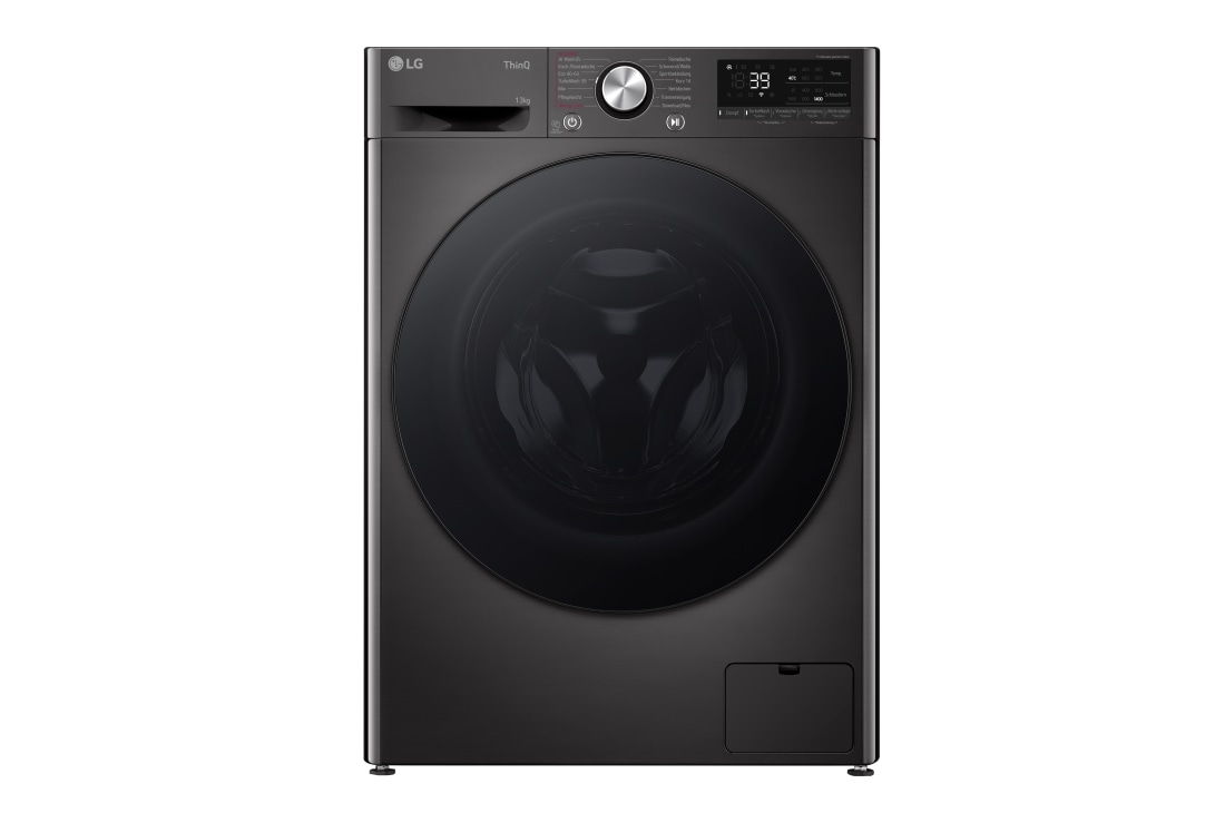 LG Waschmaschine Schwarz (A-20%*, 13 kg, 1.360 U./Min.) mit AI DD? & TurboWash?360° | F4WR703YB, F4WR703YB