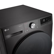 LG Waschmaschine Schwarz (A-20%*, 13 kg, 1.360 U./Min.) mit AI DD? & TurboWash?360° | F4WR703YB, F4WR703YB