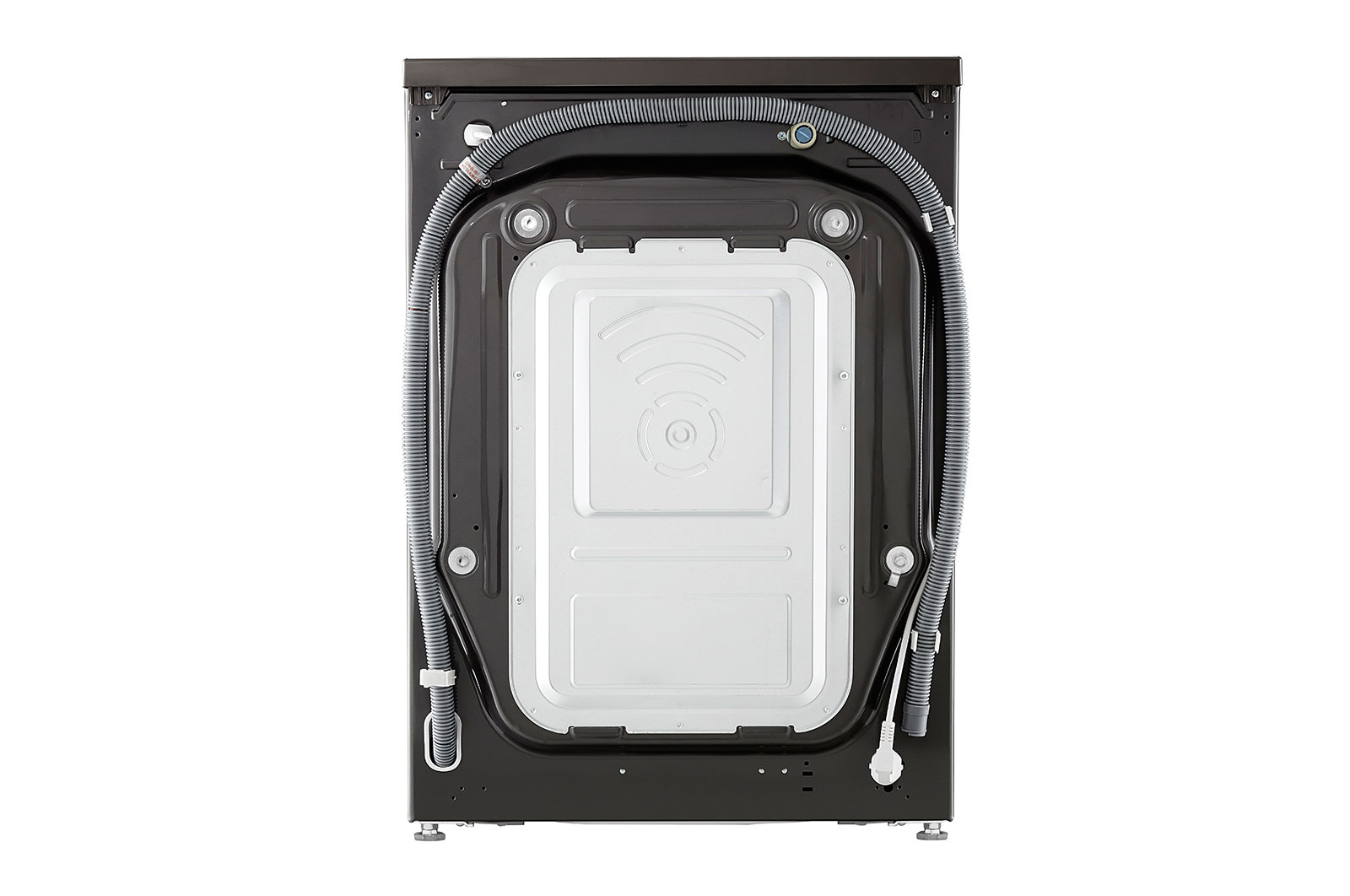 LG Waschmaschine Metallic Black Steel (A, 8 kg, 1.360 U./Min.) mit AI DD? & TurboWash?360° | F4WV708P2BA, F4WV708P2BA