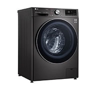 LG Waschmaschine Metallic Black Steel (A, 8 kg, 1.360 U./Min.) mit AI DD? & TurboWash?360° | F4WV708P2BA, F4WV708P2BA