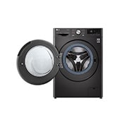 LG Waschmaschine Metallic Black Steel (A, 8 kg, 1.360 U./Min.) mit AI DD? & TurboWash?360° | F4WV708P2BA, F4WV708P2BA