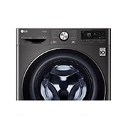 LG Waschmaschine Metallic Black Steel (A, 8 kg, 1.360 U./Min.) mit AI DD? & TurboWash?360° | F4WV708P2BA, F4WV708P2BA