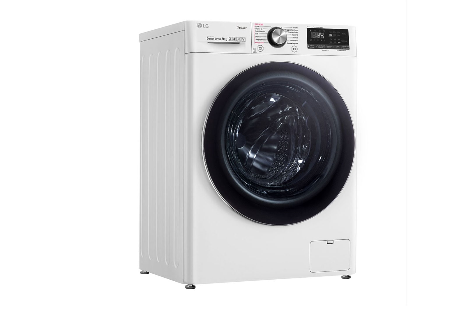 LG Waschmaschine | 9 kg | AI DD? | Steam+? | TurboWash?360°      , F4WV909P2