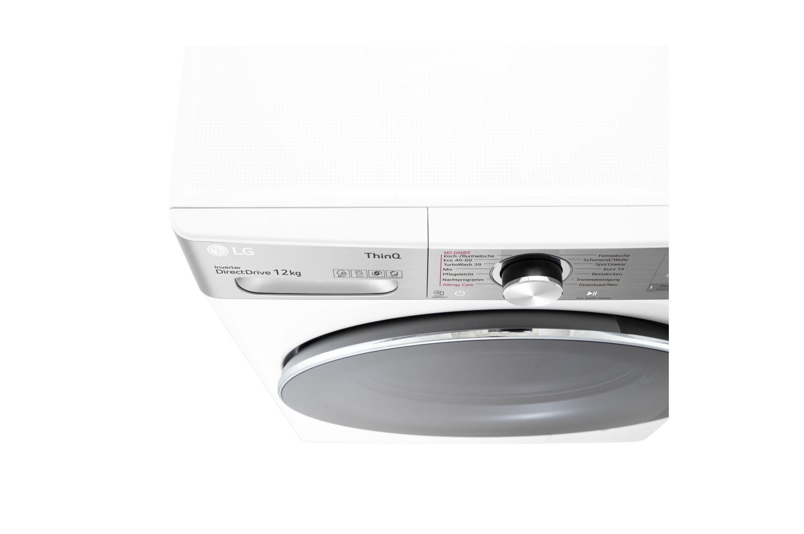 LG Waschmaschine mit AI DD?  | 12 kg | Energieeffizienzklasse A | 1.400 U./Min. | AI DD?  | Steam | TurboWash? 360° | W?sche nachlegen | Neue Wohlfühl-Trommel | ThinQ?, F4WV912P2