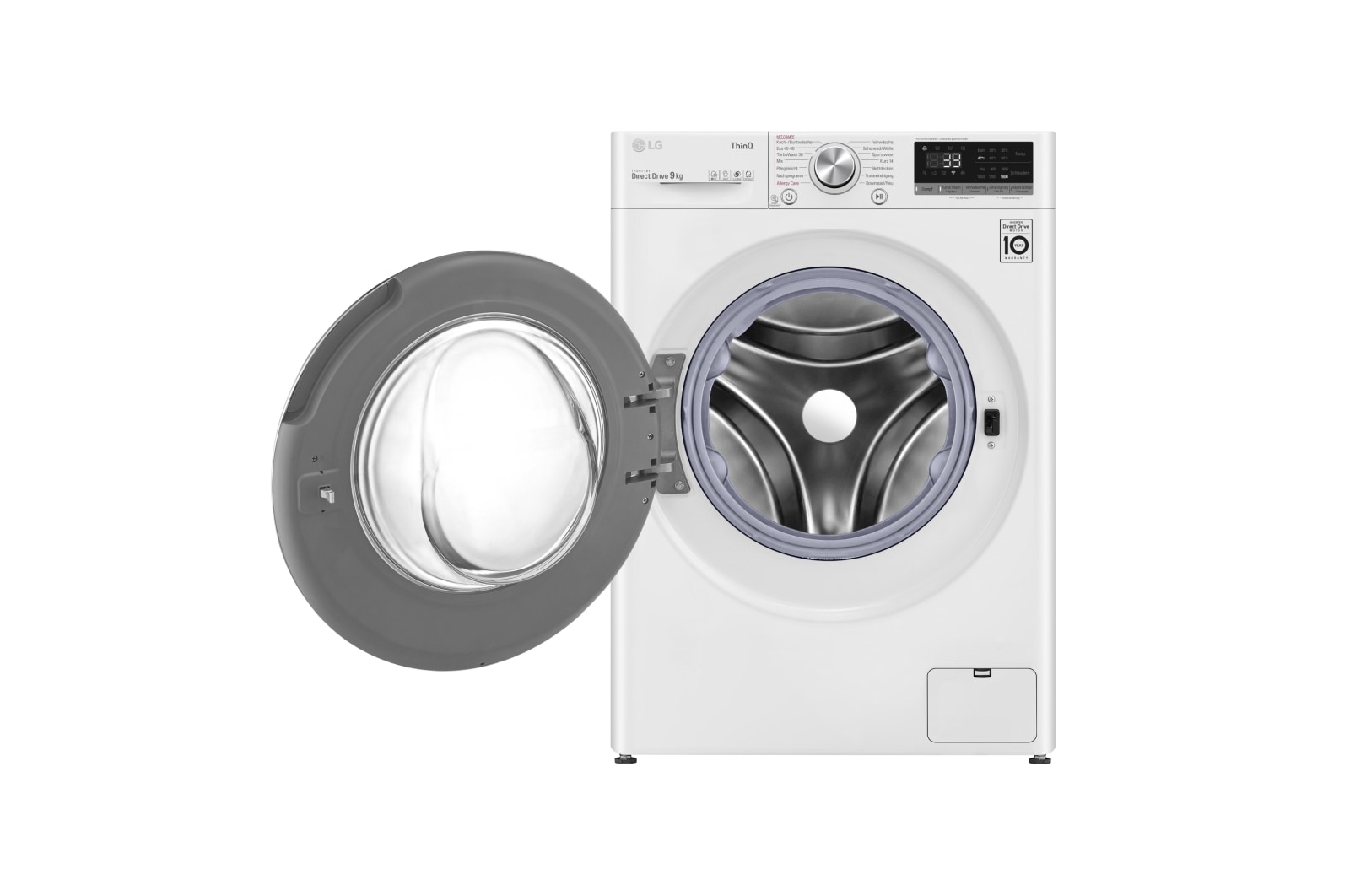 LG Waschmaschine Wei? (A, 9 kg, 1.560 U./Min.) mit AI DD? & TurboWash?360° | F6WV709P1, F6WV709P1